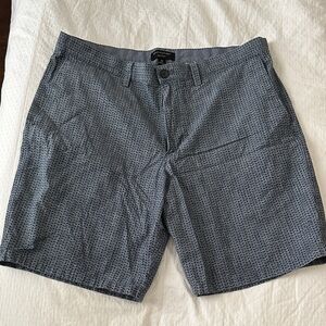 Men's Navy Patterned Shorts